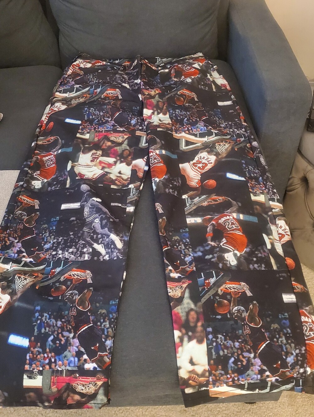 Nike Jordan FLIGHT  Heritage All Over Print Pants Size 34